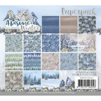 Billede: AMY DESIGN PAPIRBLOK ADPP10042, 15x15cm, Awesome Winter, Lavet som en folder