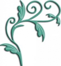 Billede: skæreskabelon Tropical Flourish, 99x67mm, b127 førpris kr. 68,- nupris