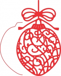 Billede: skæreskabelon “Ornate Ornament W/Angel Wing