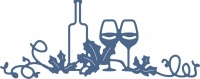 Billede: skæreskabelon “Wine a Bit