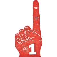 Billede: skæreskabelon Number One (Hand), set of 2, hand 44x91mm, cheery lynn, førpris kr. 72,- nupris