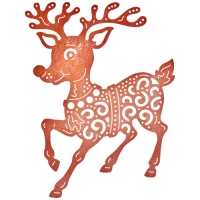 Billede: skæreskabelon rensdyr, CL Die B632 “Reindeer Fun