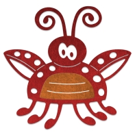 Billede: skæreskabelon CL DIE “Whimsical Ladybug