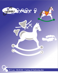 Billede: skære/prægeskabelon gyngehest, BY LENE DIES “Rocking Horse
