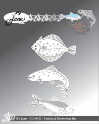 Billede: skære/prægeskabelon 3 forskellige fiskearter, BY LENE DIES 