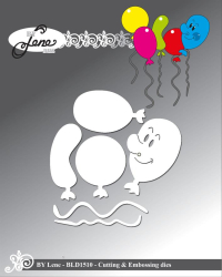 Billede: skære/prægeskabelon balloner med snore, BY LENE DIES 