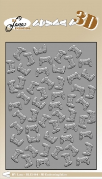 Billede: BY LENE 3D EMBOSSINGFOLDER “Controller” BLE1004, A6