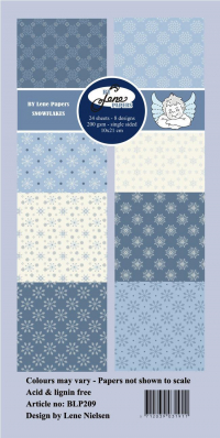 Billede: BY LENE Slim Card “Snowflakes