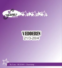 Billede: BY LENE STEMPEL “Vædderen” BLS1044, 3,3x1,4cm, førpris kr. 12,00, nupris