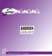 Billede: BY LENE STEMPEL “Krebsen” BLS1047, 2,7x1,4cm, førpris kr. 12,00, nupris