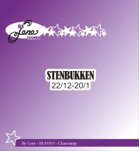 Billede: BY LENE STEMPEL “Stenbukken” BLS1053, 3,7x1,4cm, førpris kr. 12,00, nupris