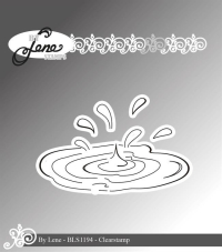 Billede: BY LENE CLEARSTAMP ringe i vandet, 