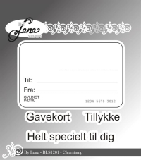 Billede: BY LENE CLEARSTAMP 