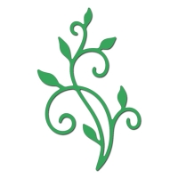 Billede: skæreskabelon bladsvirvel, CL/CRAFTY ANN “Flourish 11