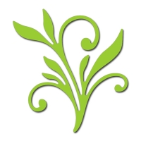 Billede: skæreskabelon bladsvirvel, CL/CRAFTY ANN “Flourish 6