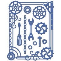 Billede: skæreskabelon værktøj og værktøjsramme, CL/Crafty Ann Die CAFR-18 “Steampunk Frame