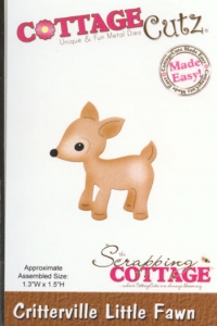 Billede: skæreskabelon Dies CottageCutz CC-041 bambi, førpris kr. 50,00, nupris