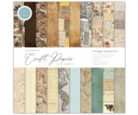 Billede: Craft Consortium Essential Craft Papers 12x12 Inch Paper Pad Vintage Emporium (CCEPAD004) 30 dobbelt sidet ark, 20 designs