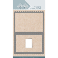 Billede: skæreskabelon kortbase med scalloped kant, Card Deco Essentials Frame Dies - Dots, 14,8x21cm