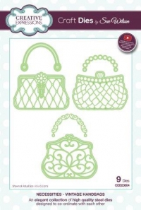 Billede: CREATIVE EXPRESSIONS SUE WILSON DIES Vintage Handbags CED23004
