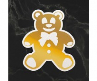 Billede: Couture Creations Teddy Silhouette Mini Cut, Foil and Emboss Die (CO726745) 50 X 50 MM