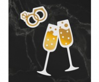 Billede: Couture Creations Raise a Glass Silhouette Mini Cut, Foil and Emboss Dies (CO726749) 50X50MM