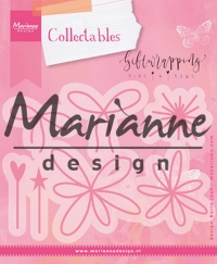 Billede: skæreskabelon MARIANNE DESIGN COL1441 Giftwrapping – Karins Pins & Bows