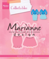 Billede: skære/prægeskabelon dametøj, MARIANNE DESIGN COL1453 Lady’s suit, 70x73mm