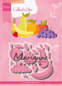 Billede: skære/prægeskabelon frugter, MARIANNE DESIGN COL1469 Fruit, 104x87,5mm