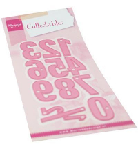 Billede: skæreskabelon tal ½ til og med 10, MARIANNE DESIGN COL1485 Numbers XL, 1: 36x20mm
