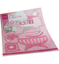 Billede: skæreskabelon lille babys seng, MARIANNE DESIGN COL1495 Eline's Baby Cot