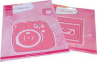 Billede: skære/prægeskabelon kamera + gratis die, MARIANNE DESIGN COL1498 + COL1388 Instant Camera, 93x96mm