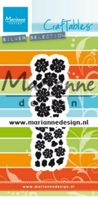 Billede: skæreskabelon kirsebærblomst, MARIANNE DESIGN CR1477 Punch die: Sakura, 27x93mm
