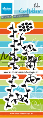 Billede: skæreskabelon julelys i kæde, MARIANNE DESIGN CR1486 Christmas Lights, 150x84mm