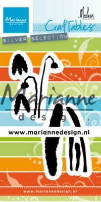 Billede: skære/prægeskabelon vintergæk, MARIANNE DESIGN CR1490 Snowdrop, 71x57,5mm