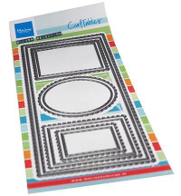 Billede: skæreskabelon rammer til slimcard, M65, MARIANNE DESIGN CR1537 Slim line frames, 98,5x210mm