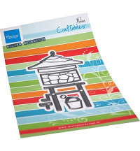 Billede: skære/prægeskabelon ønskebrønd, MARIANNE DESIGN CR1540 Wishing Well, 67x117mm
