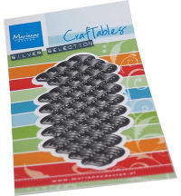 Billede: skæreskabelon bølger, MARIANNE DESIGN CR1556 Art Texture - Waves, 47x104mm