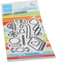 Billede: skæreskabelon juleslik, MARIANNE DESIGN CR1565 Candy, 65x107mm