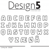 Billede: skæreskabelon alfabet, Design5 dies 