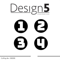 Billede: skæreskabelon adventstal 1, 2 3, 4, Design5 dies 