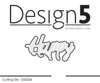 Billede: skæreskabelon Happy, Design5 dies 