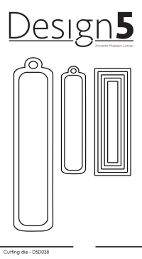 Billede: skæreskabelon tags, Design5 dies 