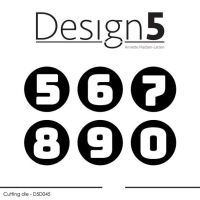 Billede: skæreskabelon advents tal 5,6,7,8,9,0, Design5 dies 