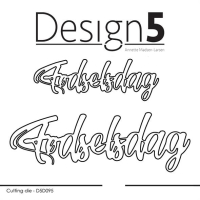 Billede: skæreskabelon Fødselsdag i 2 størrelser, Design5 dies 