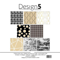 Billede: Design5 Paperpad Circles Of Saturn, D5P8007, 200gsm, 8 ark, 30,5x30,5cm, førpris kr. 58,- nupris