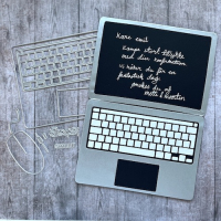 Billede: skæreskabelon computer, Dan-Dies, 7935, Rektangel med afrundede hjørner: 14,8x10,5 cm
Keyboard: 13,5x5,3 cm
Mus: 5,7x3,2 cm
Grats!: 3,7x1,5 cm