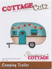 Billede: skæreskabelon Dies CottageCutz CC-254 campingvogn, Camping Trailer, 6,4x4cm