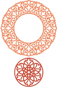 Billede: skæreskabelon Dutch Daisy Doily