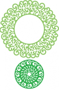 Billede: skæreskabelon Florence Filigree Doily